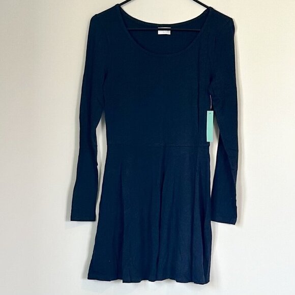NWT Abound by Nordstrom Long Sleeve Mini Dress in Navy Blazer - Small - Picture 1 of 5
